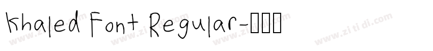 Khaled Font Regular字体转换